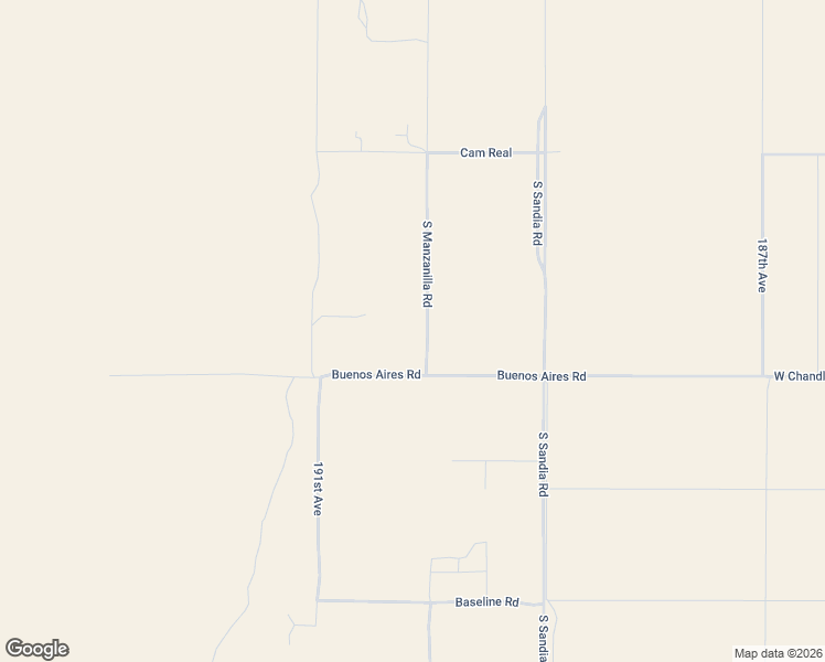 map of restaurants, bars, coffee shops, grocery stores, and more near 23402 South Manzanilla Road in Buckeye