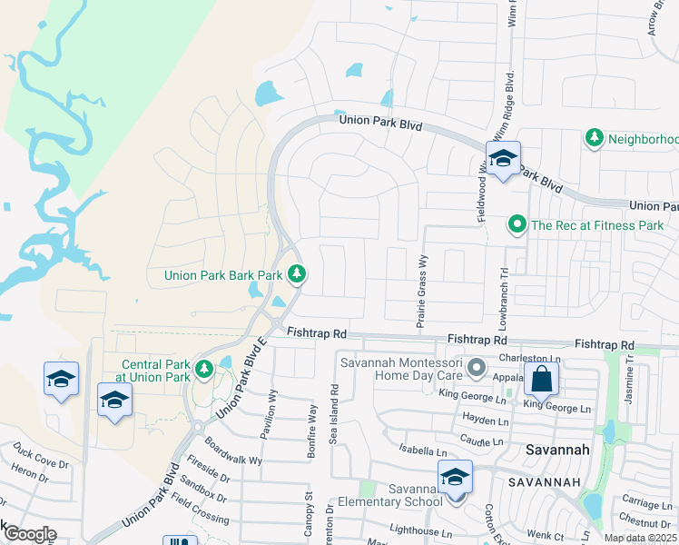 map of restaurants, bars, coffee shops, grocery stores, and more near 7017 Lookout Lane in Aubrey