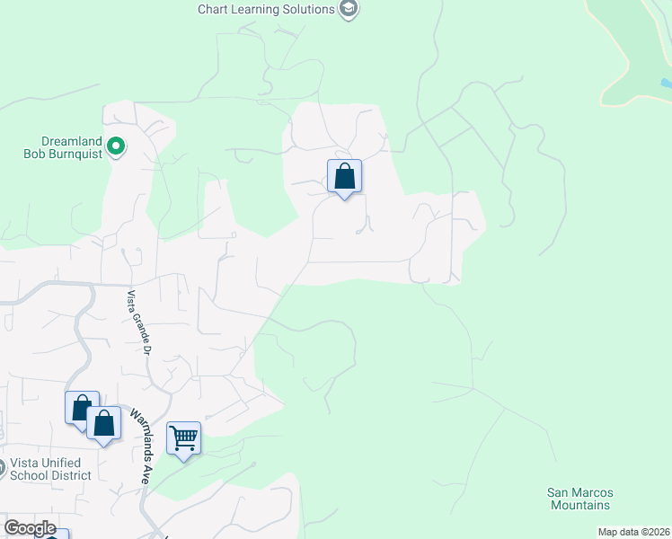 map of restaurants, bars, coffee shops, grocery stores, and more near 2035 Camino Cantera in Vista
