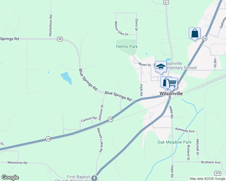 map of restaurants, bars, coffee shops, grocery stores, and more near 3880 County Road 48 in Wilsonville