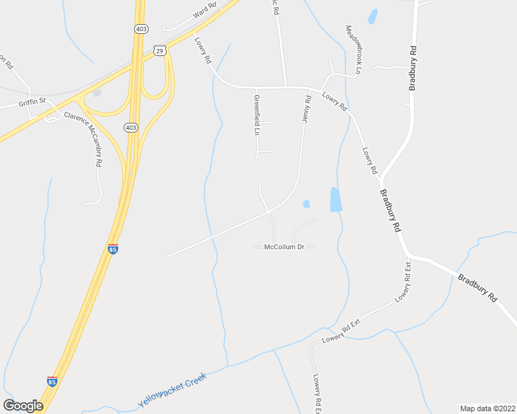 map of restaurants, bars, coffee shops, grocery stores, and more near 149 Jenny Road in Grantville