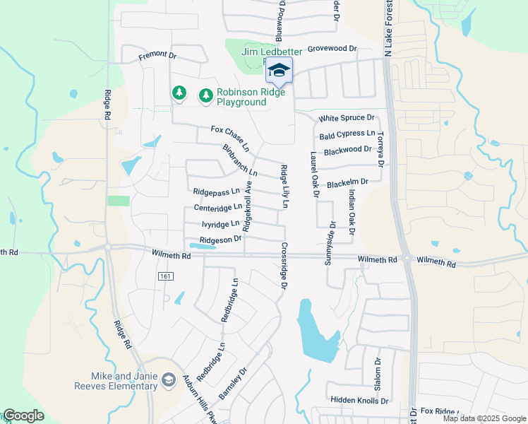 map of restaurants, bars, coffee shops, grocery stores, and more near 5417 Centeridge Lane in McKinney