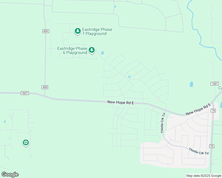 map of restaurants, bars, coffee shops, grocery stores, and more near 4418 Farm to Market Road 1827 in McKinney