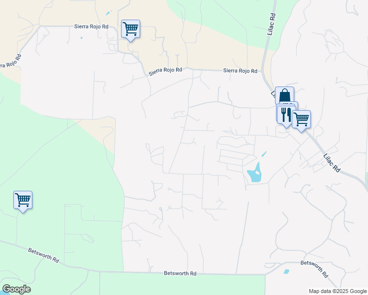 map of restaurants, bars, coffee shops, grocery stores, and more near 28793 Stonegate Drive in Valley Center