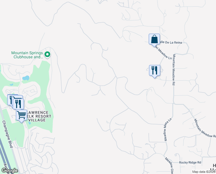 map of restaurants, bars, coffee shops, grocery stores, and more near 9651 Welk View Drive in Escondido