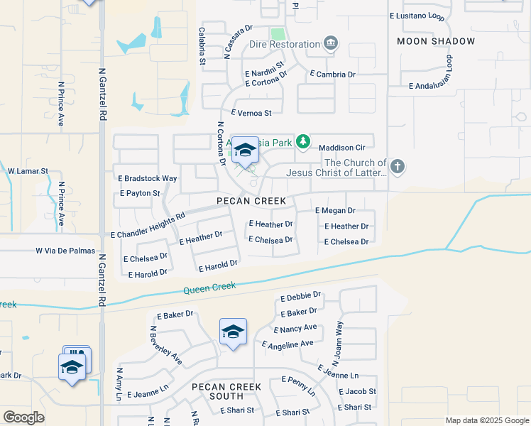 map of restaurants, bars, coffee shops, grocery stores, and more near 1141 East March Street in San Tan Valley