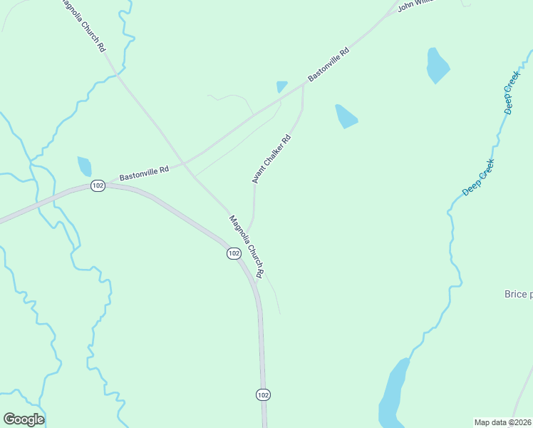 map of restaurants, bars, coffee shops, grocery stores, and more near 2553 Avant Chalker Road in Gibson