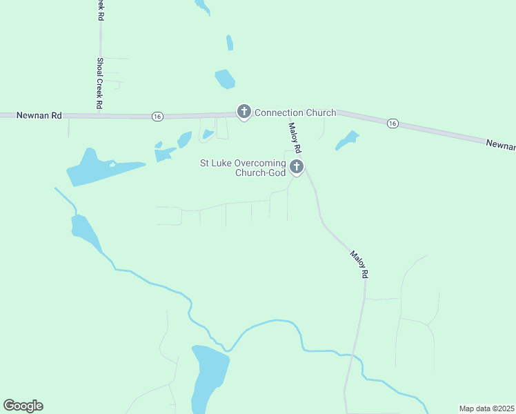map of restaurants, bars, coffee shops, grocery stores, and more near 135 Kendall Drive in Griffin