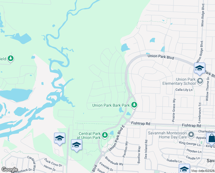 map of restaurants, bars, coffee shops, grocery stores, and more near Union Park Boulevard in Aubrey