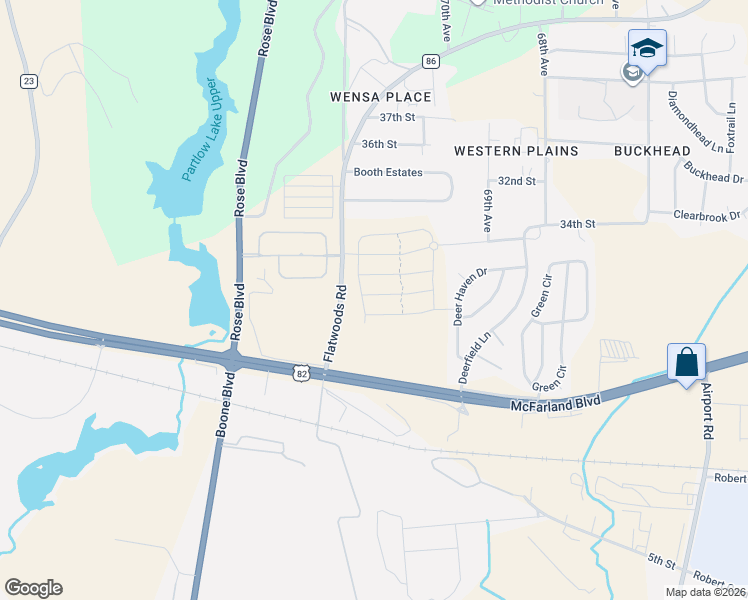 map of restaurants, bars, coffee shops, grocery stores, and more near 2635 Lily Way in Northport