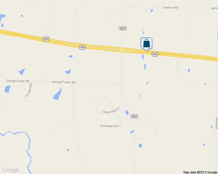 map of restaurants, bars, coffee shops, grocery stores, and more near 13077 George Foster Road in Ponder
