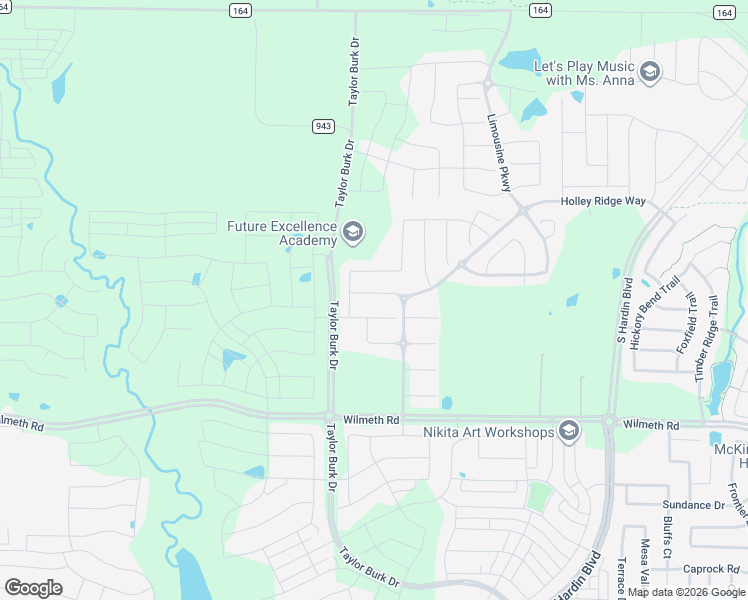 map of restaurants, bars, coffee shops, grocery stores, and more near 3712 Holley Ridge Way in McKinney