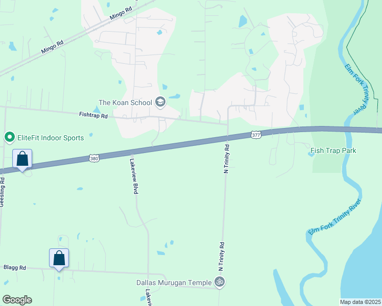 map of restaurants, bars, coffee shops, grocery stores, and more near 4620 East University Drive in Denton