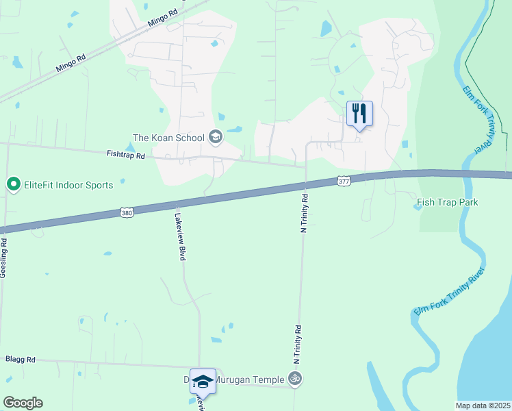 map of restaurants, bars, coffee shops, grocery stores, and more near 4620 East University Drive in Denton