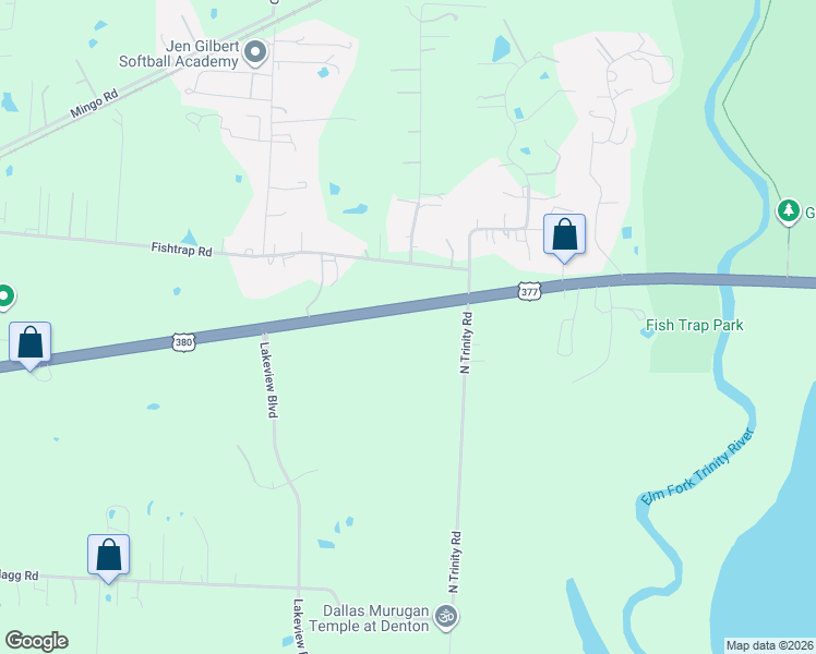 map of restaurants, bars, coffee shops, grocery stores, and more near 4716 East University Drive in Denton