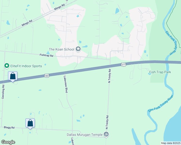 map of restaurants, bars, coffee shops, grocery stores, and more near 4620 East University Drive in Denton