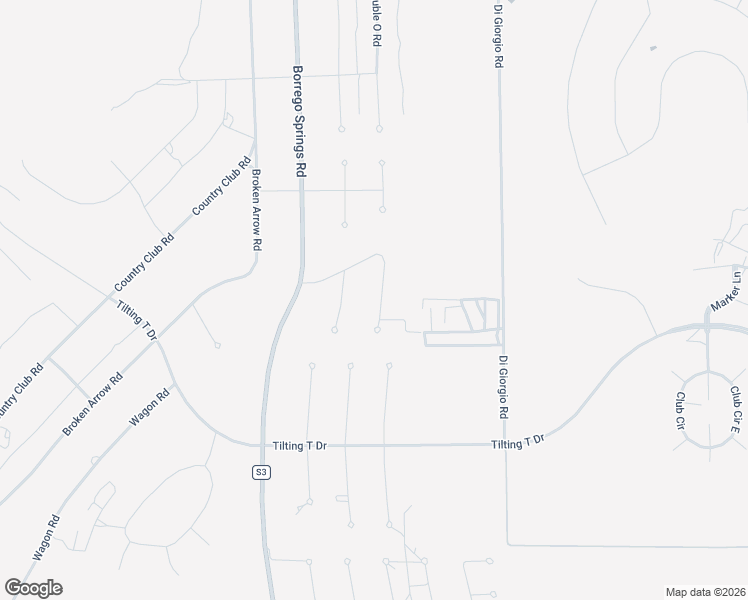 map of restaurants, bars, coffee shops, grocery stores, and more near 3050 Double O Road in Borrego Springs