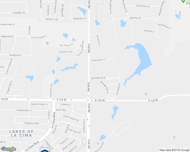 map of restaurants, bars, coffee shops, grocery stores, and more near 2481 Stonybrook Dr in Prosper