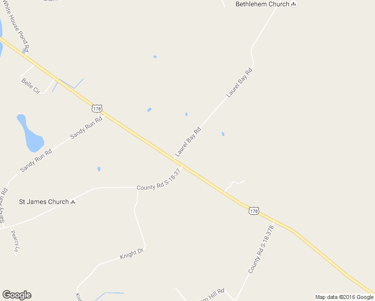 map of restaurants, bars, coffee shops, grocery stores, and more near 124 Laurel Bay Road in Harleyville