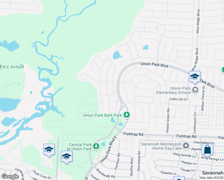 map of restaurants, bars, coffee shops, grocery stores, and more near Union Park Boulevard in Aubrey