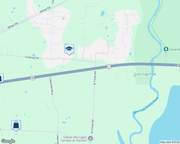 map of restaurants, bars, coffee shops, grocery stores, and more near in Denton