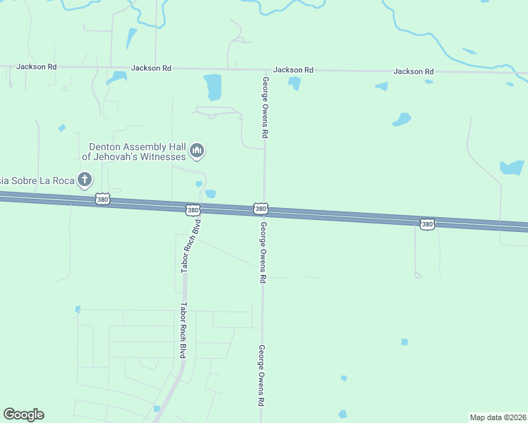 map of restaurants, bars, coffee shops, grocery stores, and more near 14542 U.S. 380 in Krum