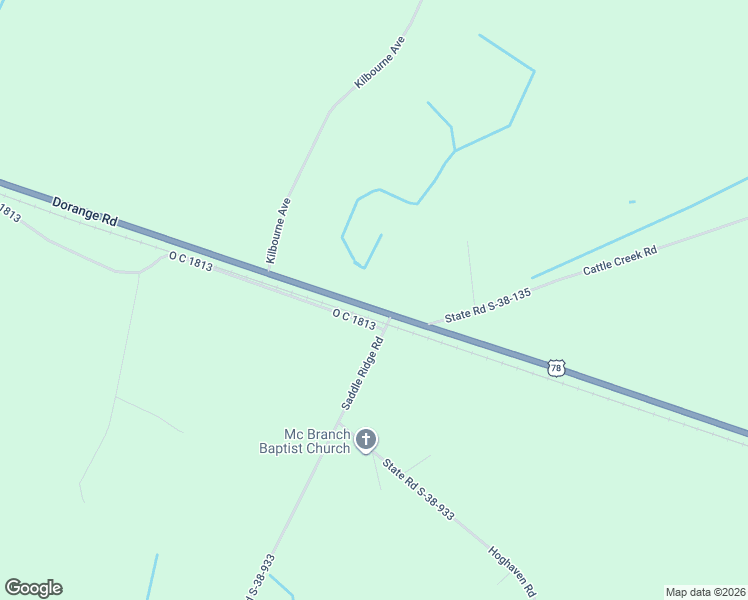 map of restaurants, bars, coffee shops, grocery stores, and more near 2073 Dorange Road in Branchville