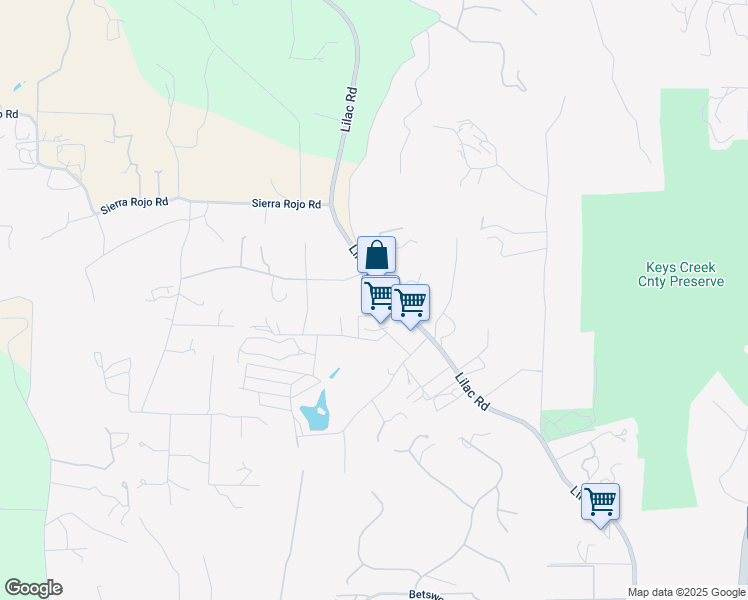map of restaurants, bars, coffee shops, grocery stores, and more near in Valley Center