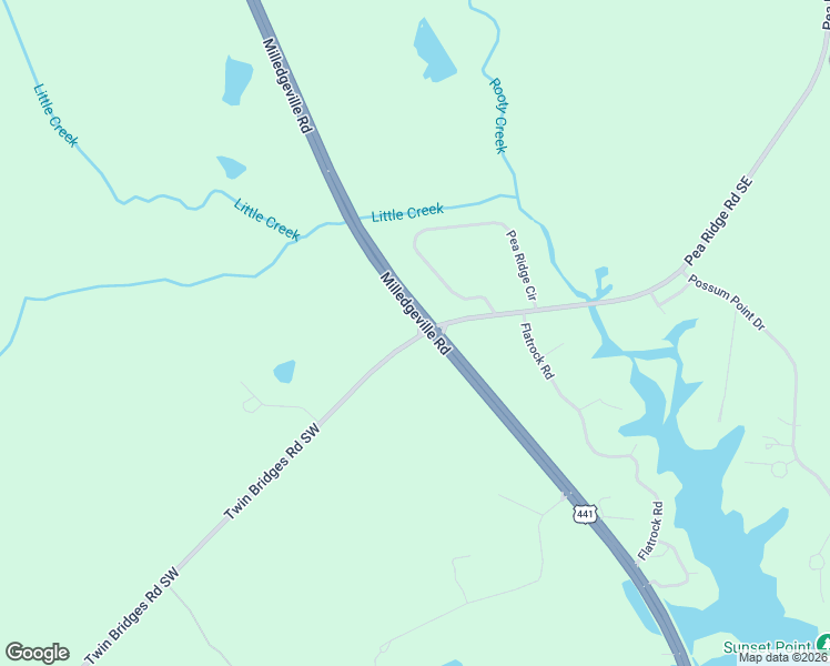 map of restaurants, bars, coffee shops, grocery stores, and more near 700 Milledgeville Road in Eatonton