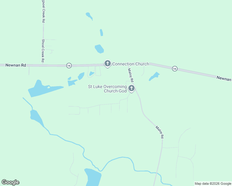 map of restaurants, bars, coffee shops, grocery stores, and more near 86 Kendall Drive in Griffin