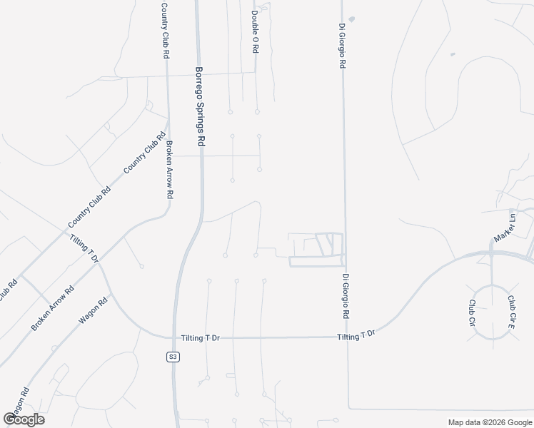 map of restaurants, bars, coffee shops, grocery stores, and more near 3045 Double O Road in Borrego Springs