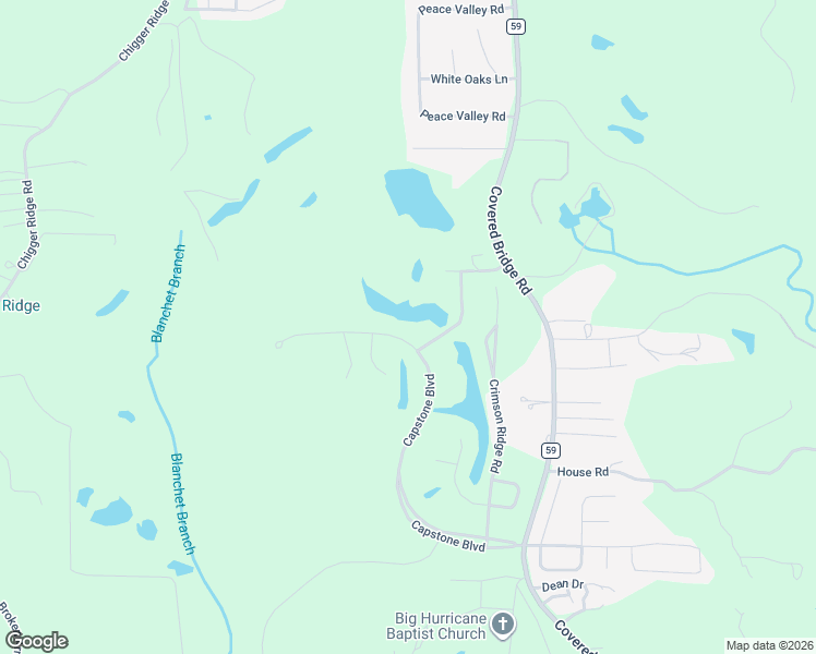 map of restaurants, bars, coffee shops, grocery stores, and more near 15679 Capstone Boulevard in Brookwood