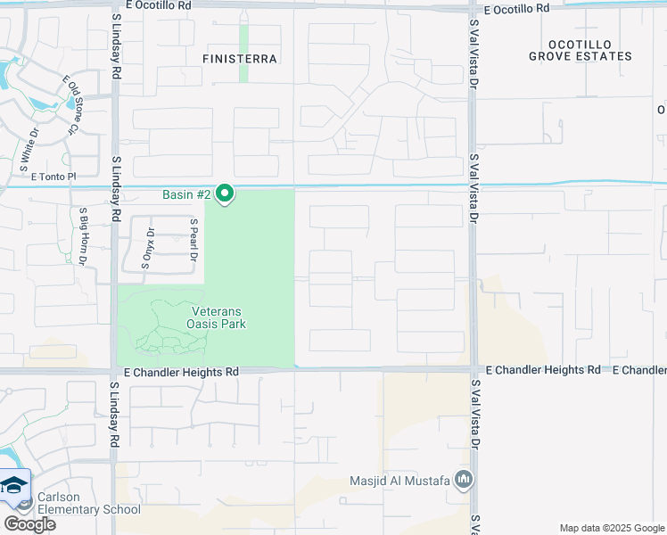 map of restaurants, bars, coffee shops, grocery stores, and more near 1286 East Blue Ridge Way in Gilbert