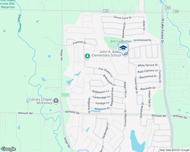 map of restaurants, bars, coffee shops, grocery stores, and more near 5664 Binbranch Lane in McKinney
