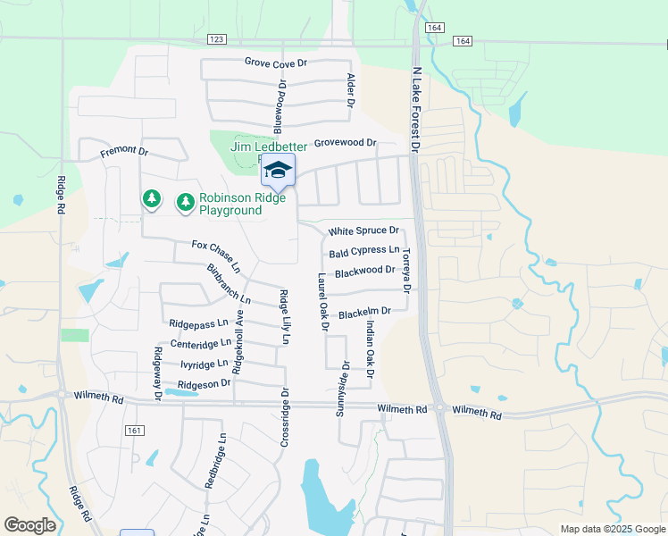 map of restaurants, bars, coffee shops, grocery stores, and more near 5208 Blackwood Drive in McKinney