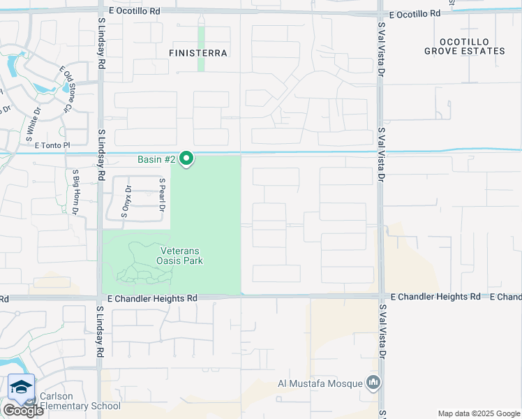 map of restaurants, bars, coffee shops, grocery stores, and more near 1232 South Sandstone Street in Gilbert