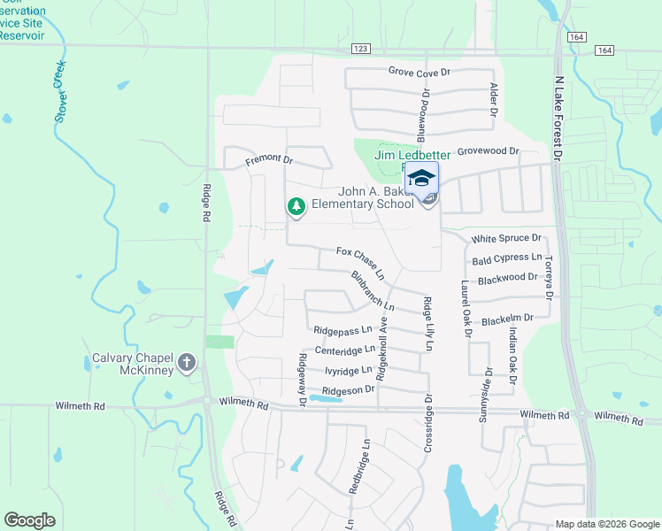 map of restaurants, bars, coffee shops, grocery stores, and more near 5664 Binbranch Lane in McKinney