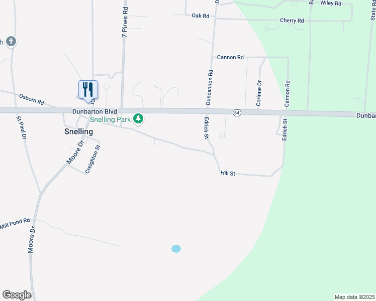 map of restaurants, bars, coffee shops, grocery stores, and more near 135 Hill Street in Barnwell