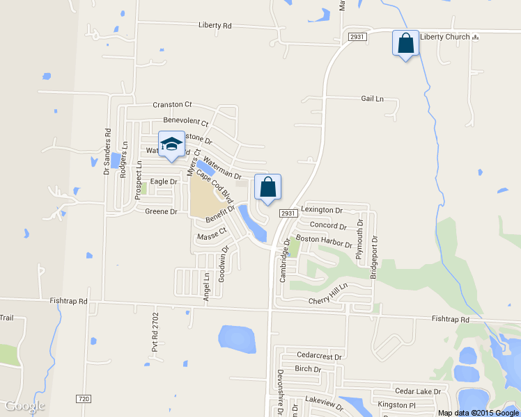 map of restaurants, bars, coffee shops, grocery stores, and more near 1909 Hartwell Court in Aubrey