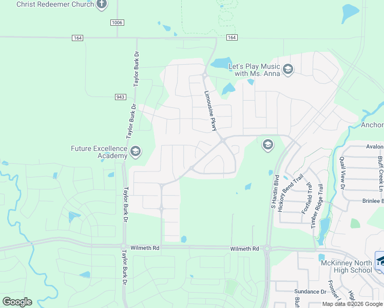 map of restaurants, bars, coffee shops, grocery stores, and more near 3705 Panama Cove in McKinney
