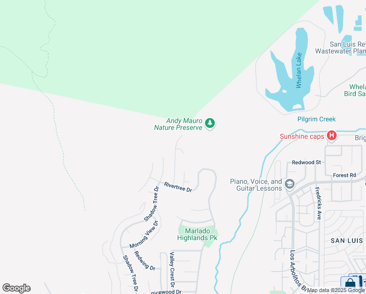 map of restaurants, bars, coffee shops, grocery stores, and more near 877 Muirfield Drive in Oceanside