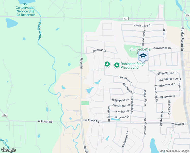 map of restaurants, bars, coffee shops, grocery stores, and more near 3612 Wycliff Avenue in McKinney