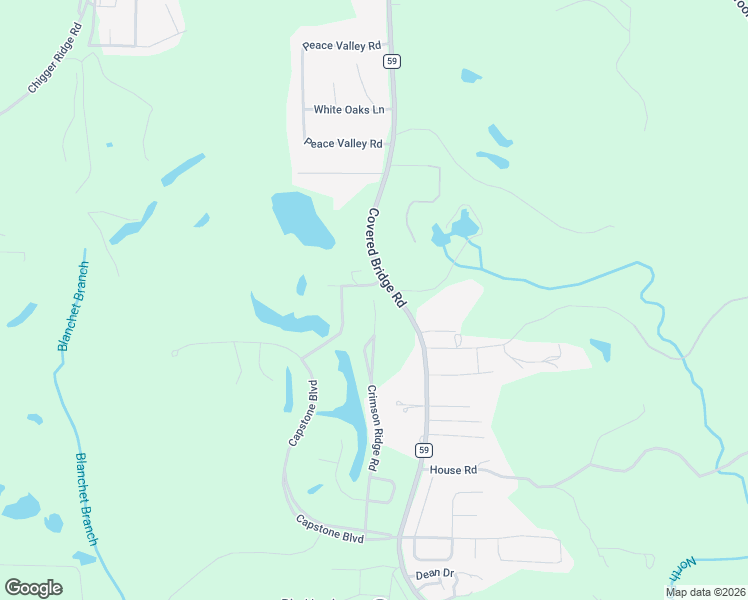 map of restaurants, bars, coffee shops, grocery stores, and more near 15532 Crimson Ridge Road in Brookwood