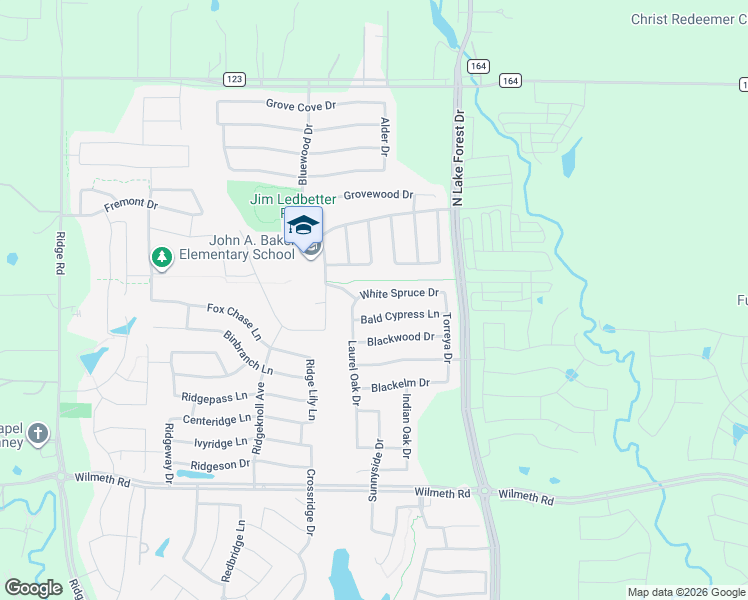 map of restaurants, bars, coffee shops, grocery stores, and more near 5125 Bald Cypress Lane in McKinney