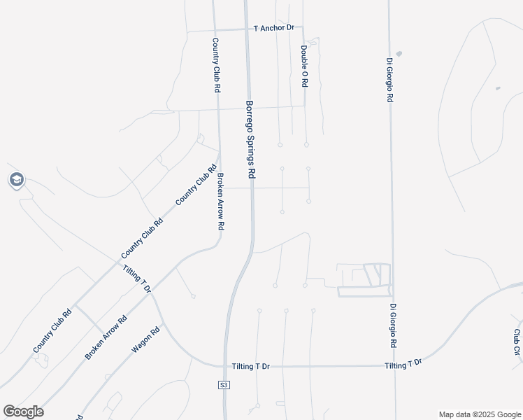 map of restaurants, bars, coffee shops, grocery stores, and more near Borrego Springs Road in Borrego Springs