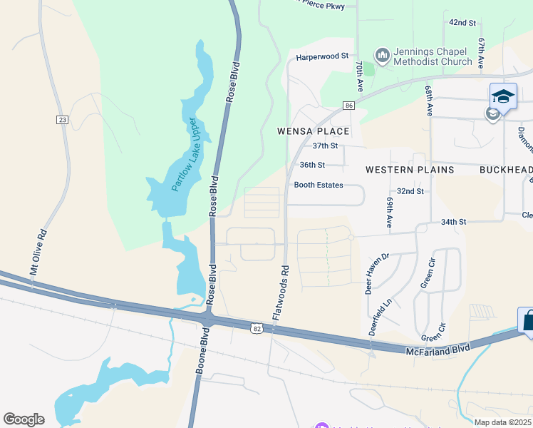 map of restaurants, bars, coffee shops, grocery stores, and more near 7525 Thompsons Way in Northport