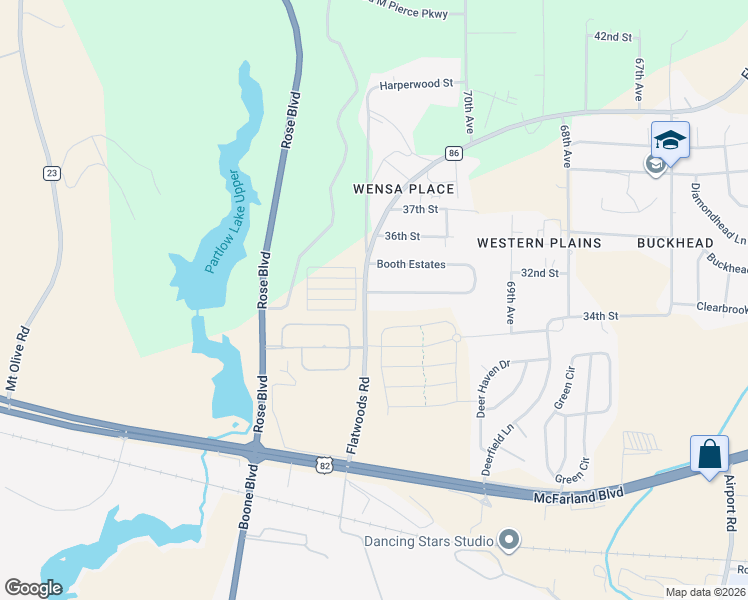 map of restaurants, bars, coffee shops, grocery stores, and more near 19-20 Booth Estates in Northport