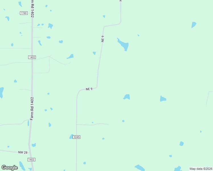 map of restaurants, bars, coffee shops, grocery stores, and more near 1070 County Road 3245 in Mount Pleasant