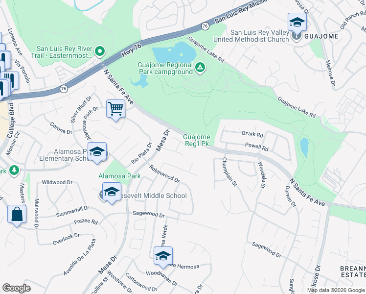 map of restaurants, bars, coffee shops, grocery stores, and more near 1157 Newcastle Court in Oceanside