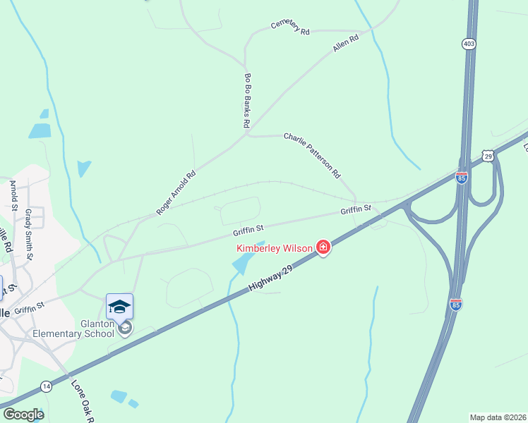 map of restaurants, bars, coffee shops, grocery stores, and more near 13 Hill Top Circle in Grantville
